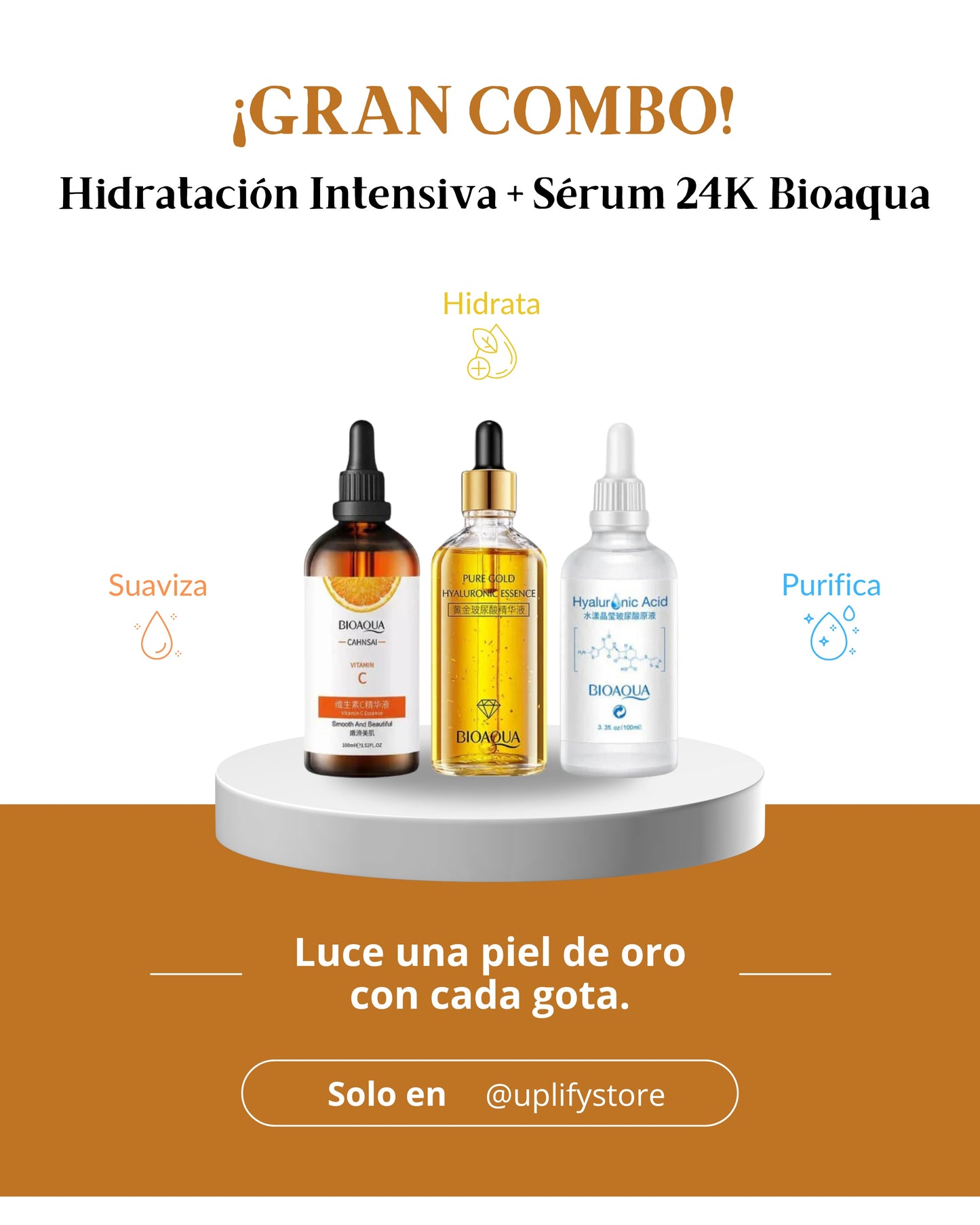 Combo Hidratación Intensiva + Sérum de 24K - BIOAQUA